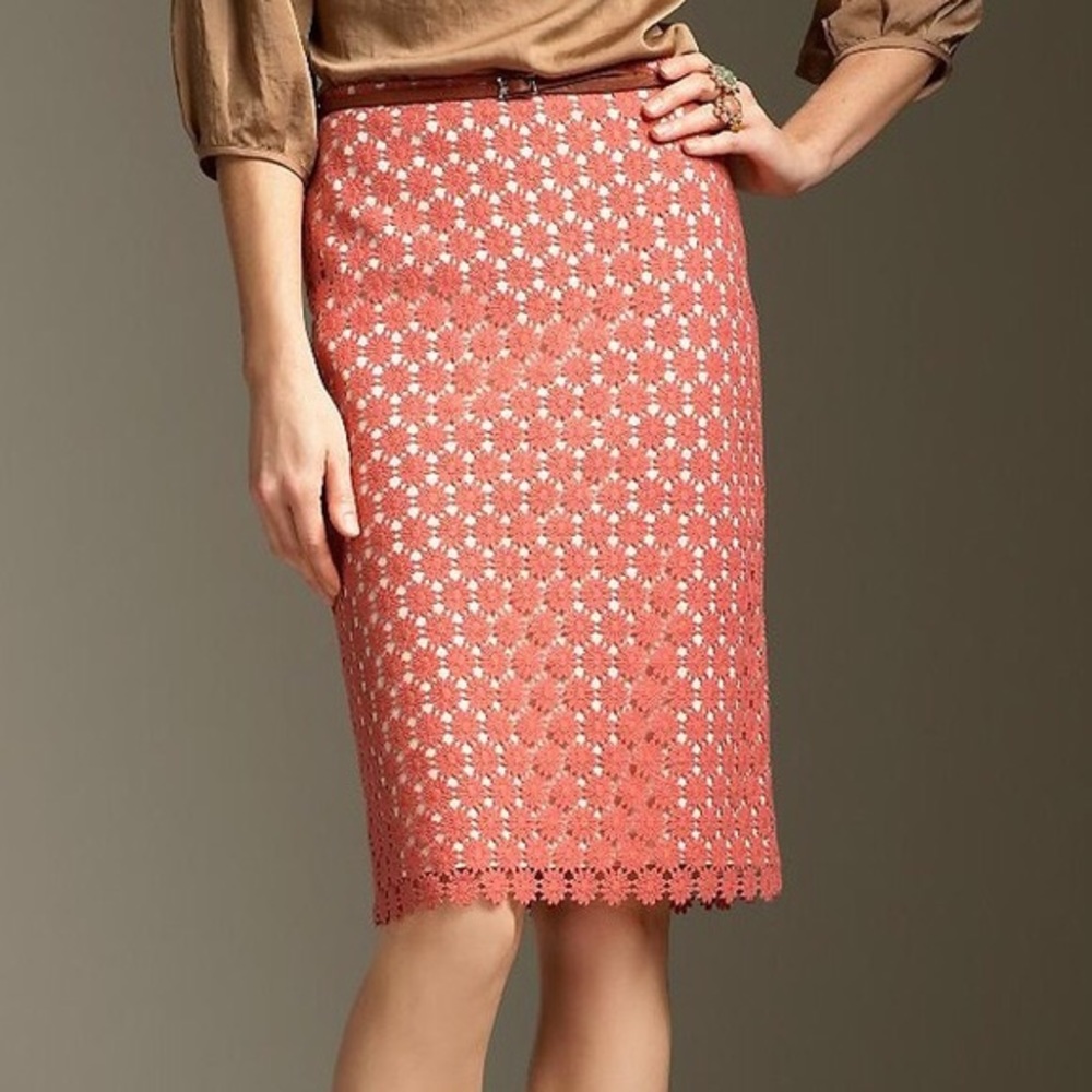 NWT Talbots Daisy Lace Skirt